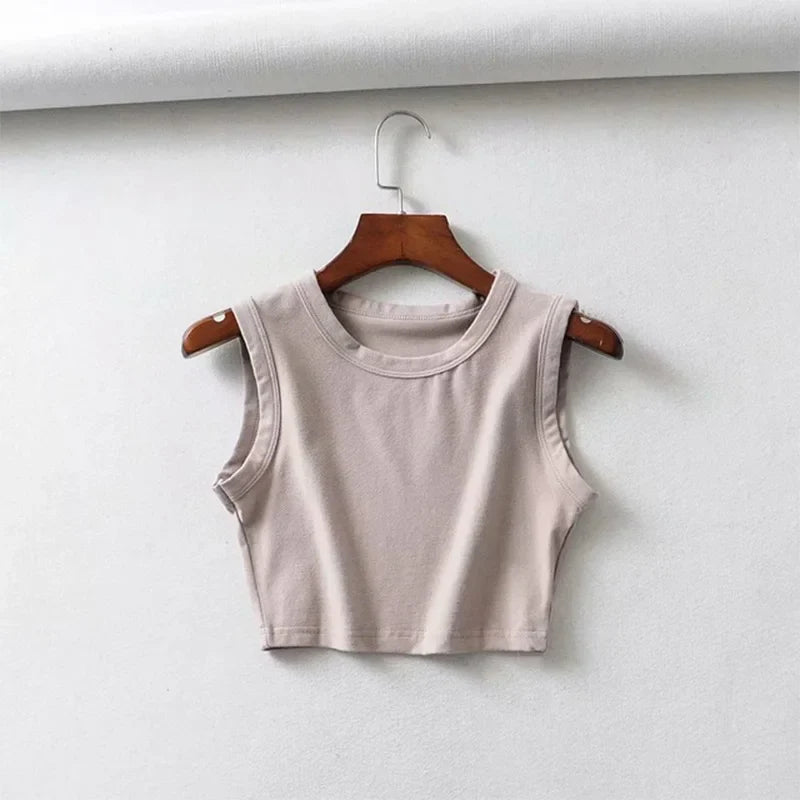 summer vintage white crop tops women biker black punk sexy tank top korean streetwear cropped sleeveless top feminino