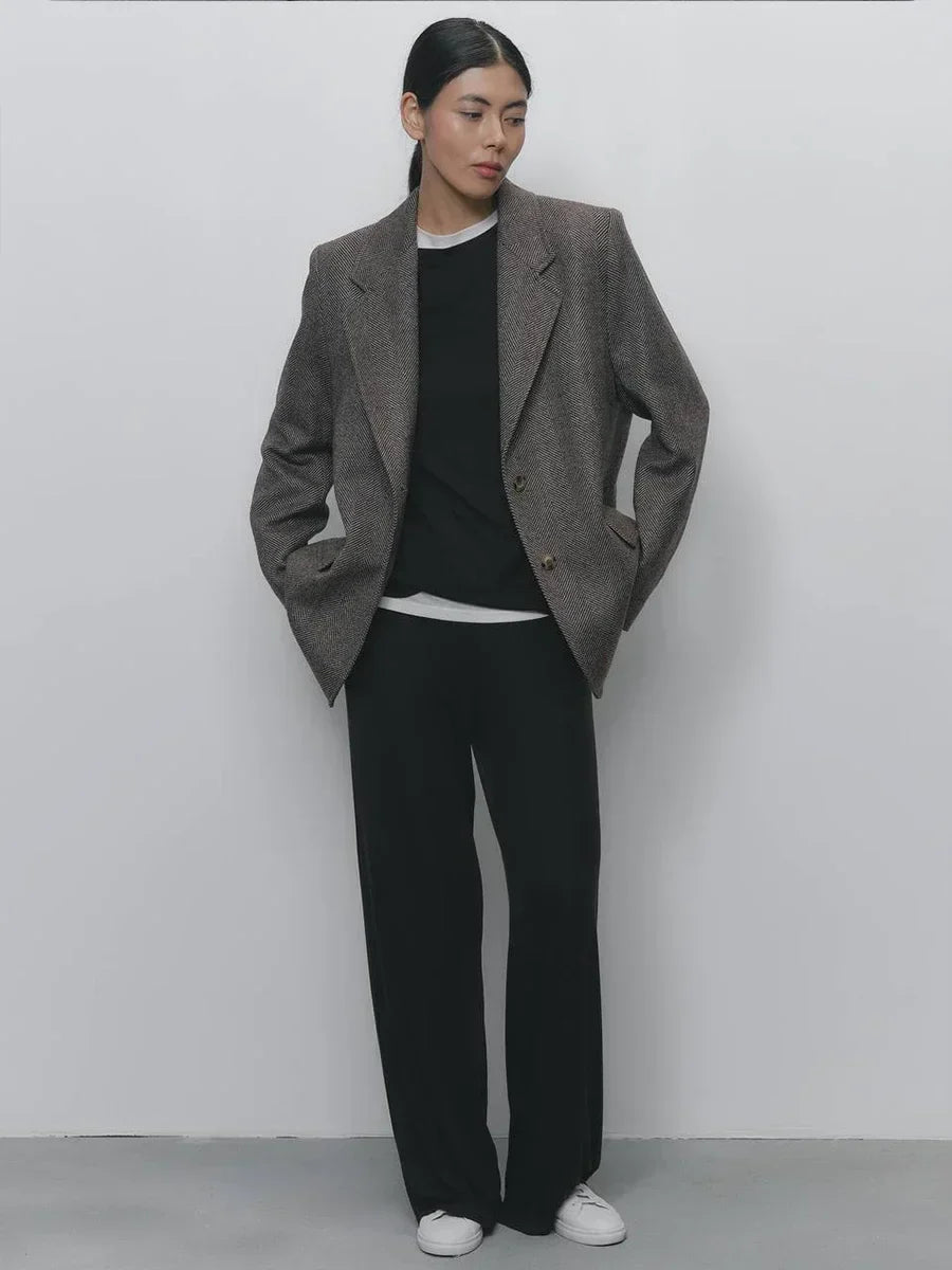 Hirsionsan Modal Soft Loose Sets Women 2026 Casual Two Pieces Long Sleeve T Shirts and High Waist Dresses Outfits Tracksuit