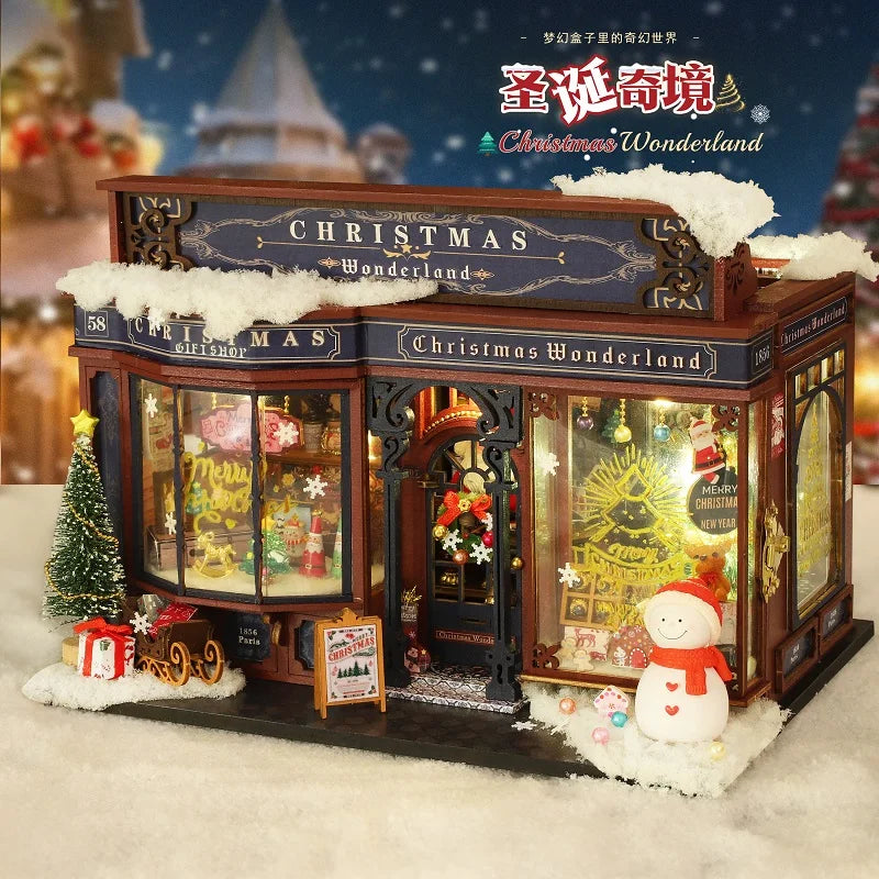 New DIY Christmas Wonderland Miniature Kit - Handcrafted 3D Book Nook Model, Creative Christmas & Black Friday Gift Idea