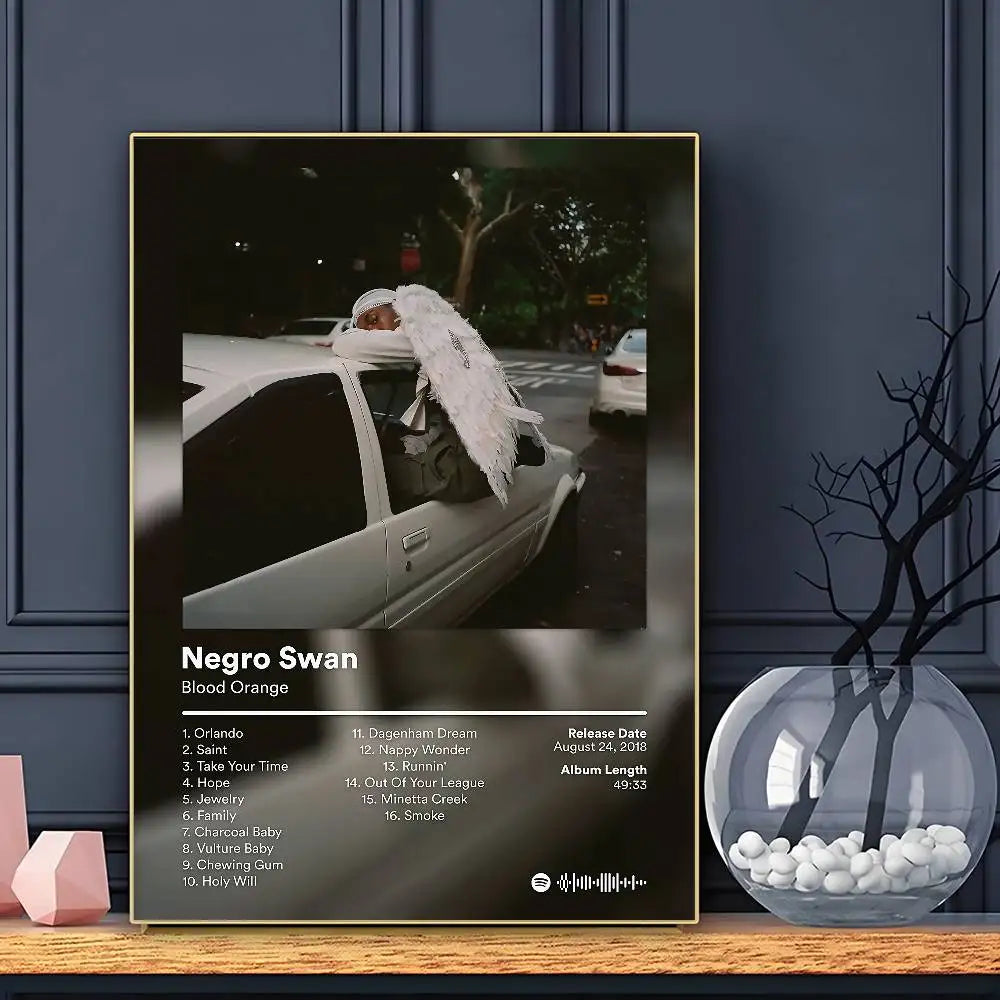 Singer Blood Orange Poster HD Art Sticky Wall Waterproof Home Living Room Bar Decoration