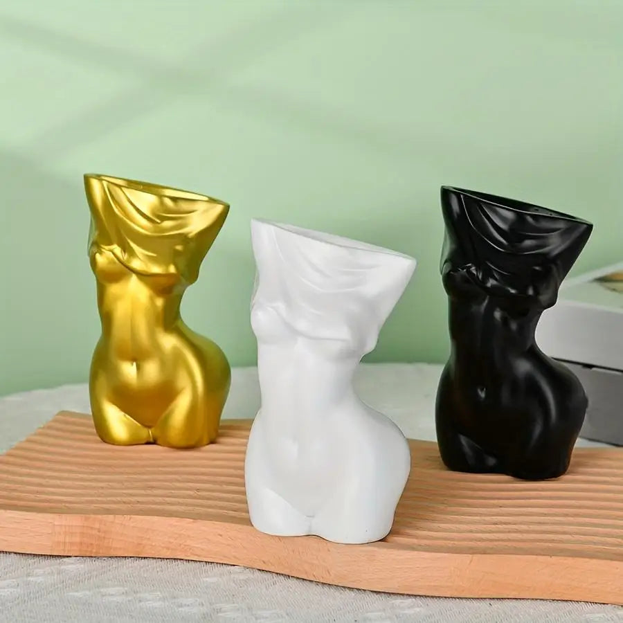 Body vase feminine form | Body shape vase | Decorative body statue | Unique female body vase | Women's body vase | Ceramic incen