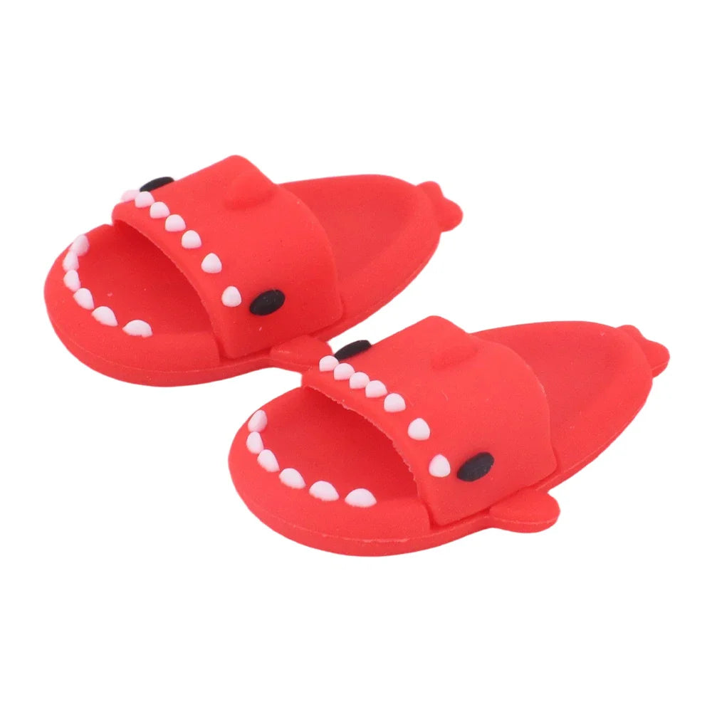 For Labubu Doll Clothes Swimsuit Cute Shark Slippers 15-17Cm Plush Doll Glasses Straw Hat,For labubu Accessories Holiday Gifts
