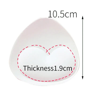 1pair Sponge Inserts In Bra Padded for Swimsuit Breast Push Up Fill Brassiere Breast Patch Pads Women Intimates Accessories