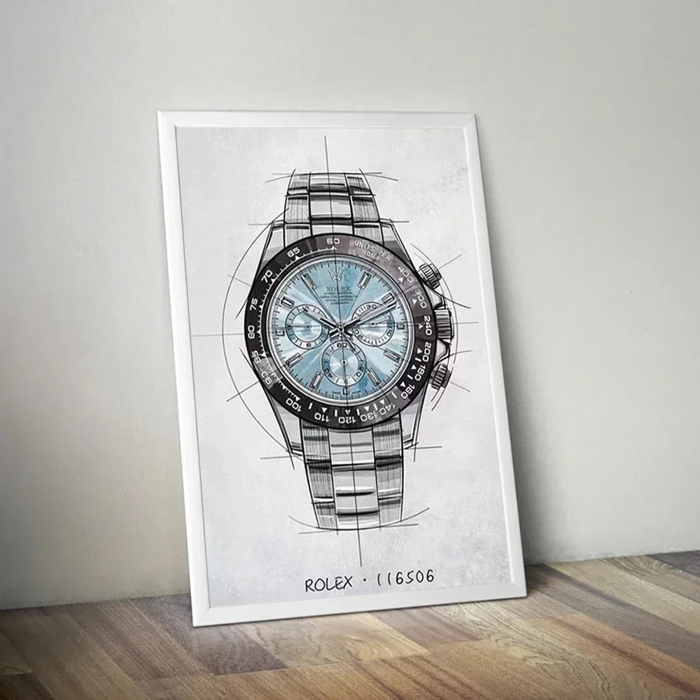 Brand Watch Line Room Living Canvas Painting Wall Art Home Decor
