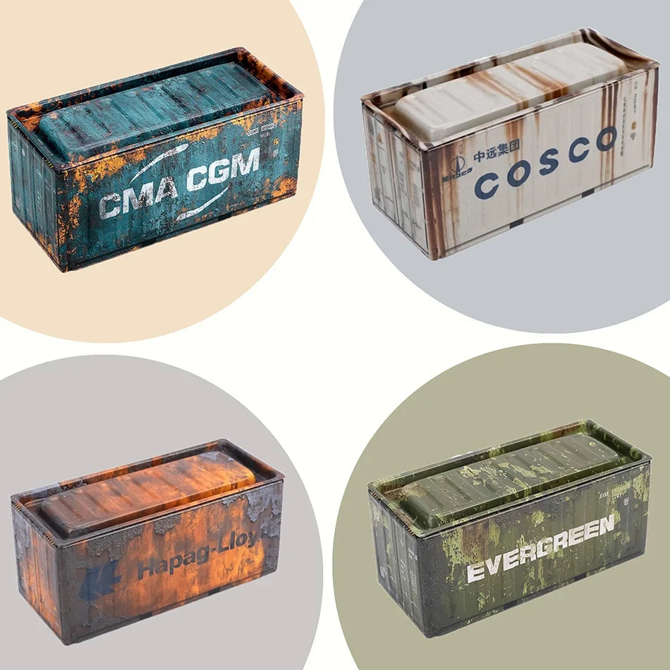 Mini Iron Storage Box Miniature Storage Iron Box Creative Decoration Collect Small Item Desktop Mini Container Model Xmas Gifts