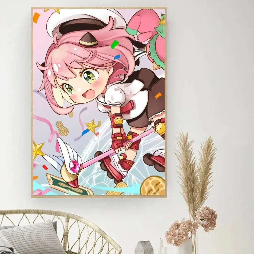 Classic Retro Wall Art, Anime 
