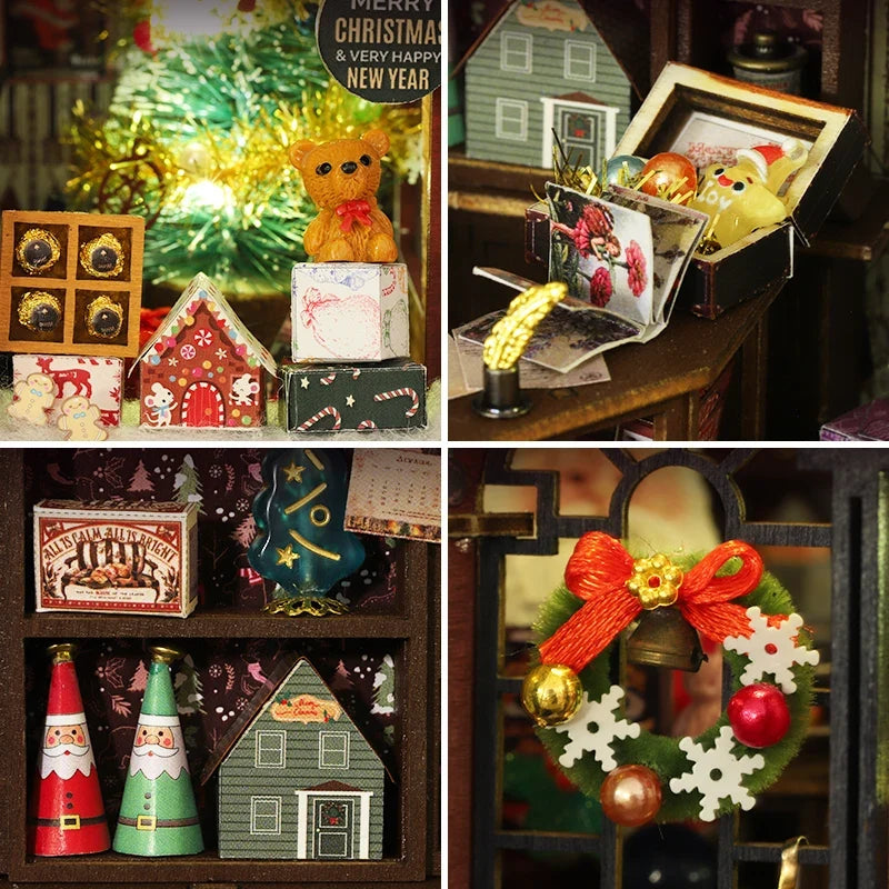 New DIY Christmas Wonderland Miniature Kit - Handcrafted 3D Book Nook Model, Creative Christmas & Black Friday Gift Idea