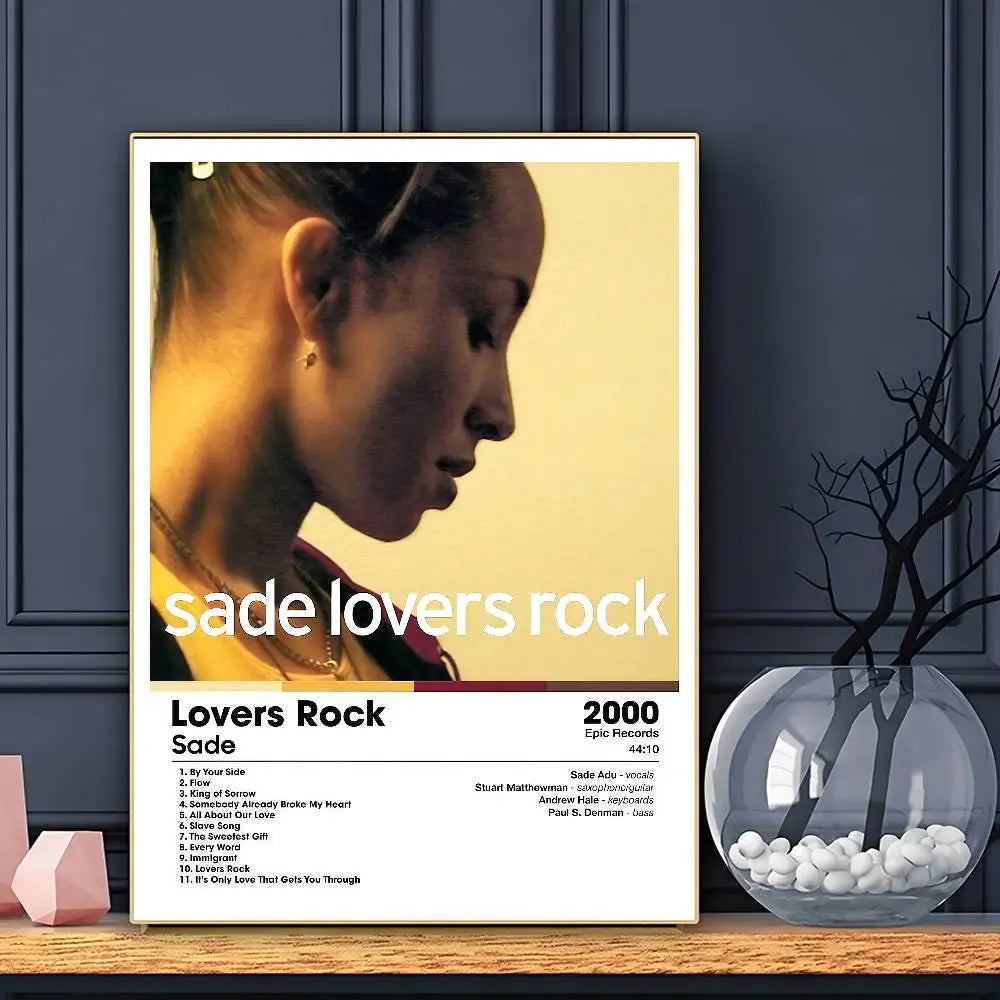 Singer S-SADE Poster HD Art Sticky Wall Waterproof Home Living Room Bar Decoration