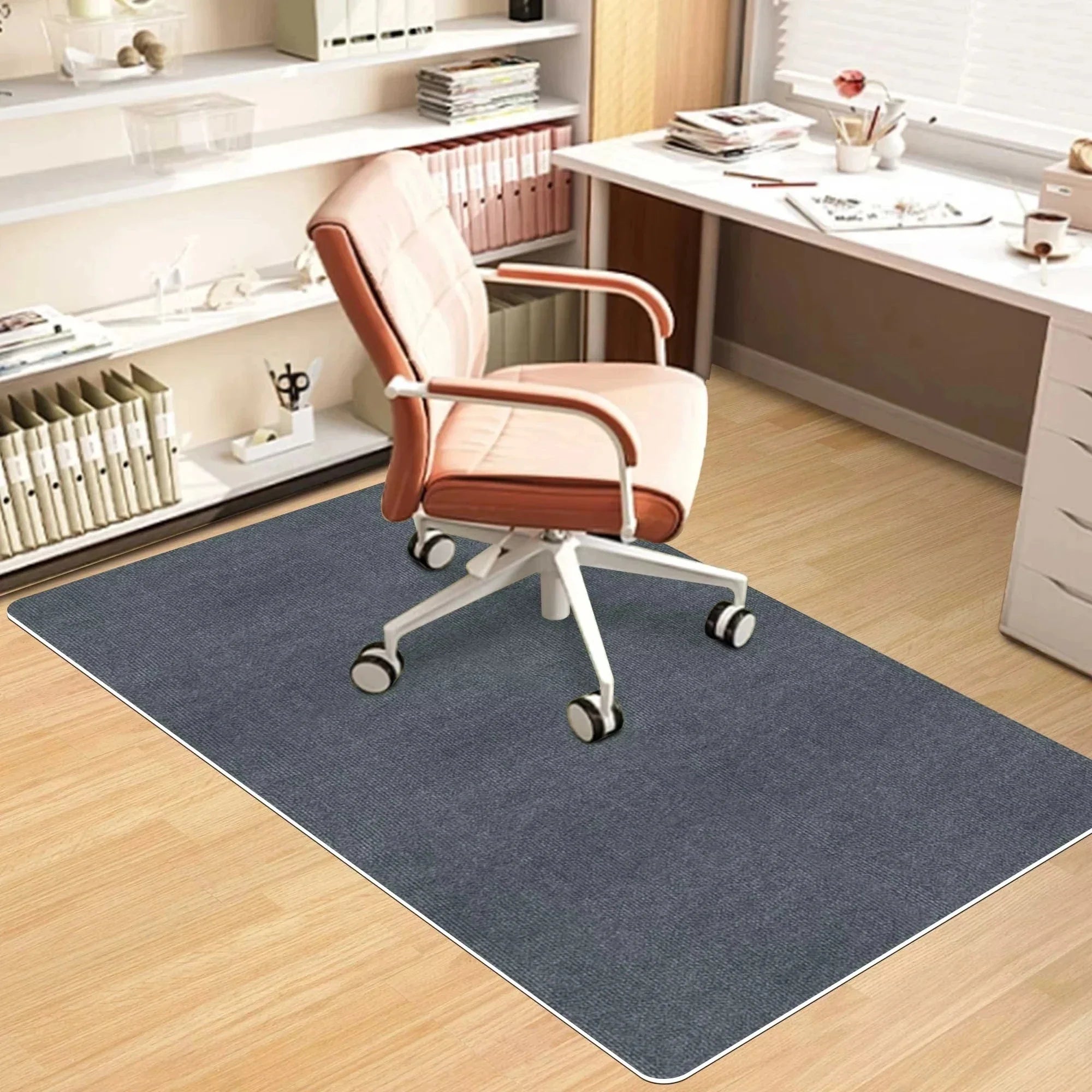 VIKAMA Study Area Carpet, Stain-Resistant And Wear-Resistant, Swivel Chair Mat, Learning Area Carpet, Home Decoration