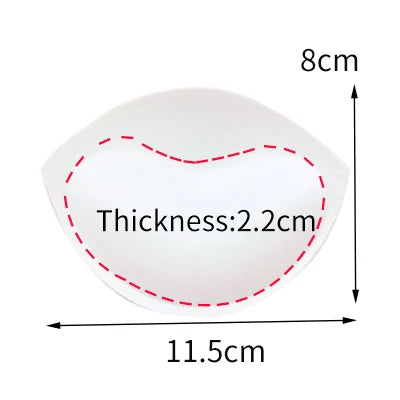 1pair Sponge Inserts In Bra Padded for Swimsuit Breast Push Up Fill Brassiere Breast Patch Pads Women Intimates Accessories