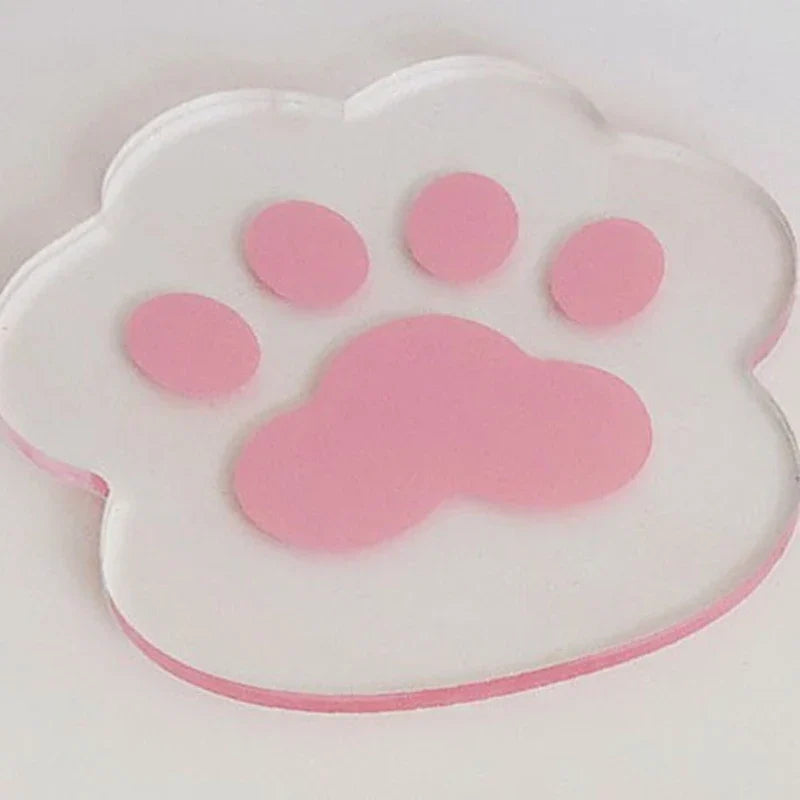 Flower Coasters Acrylic Waterproof Heat Insulation Anti Slip Coffee Cup Mats Cute Flowers Pads Kitchen Tableware Pad Decoration
