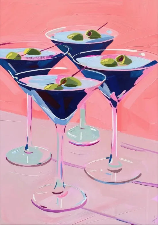 Food Kitchen Cocktail Wine Art Decor Canvas Printing Poster Kitchen Dining Room Living Room Aesthetic Wall Decor Foodies Prints