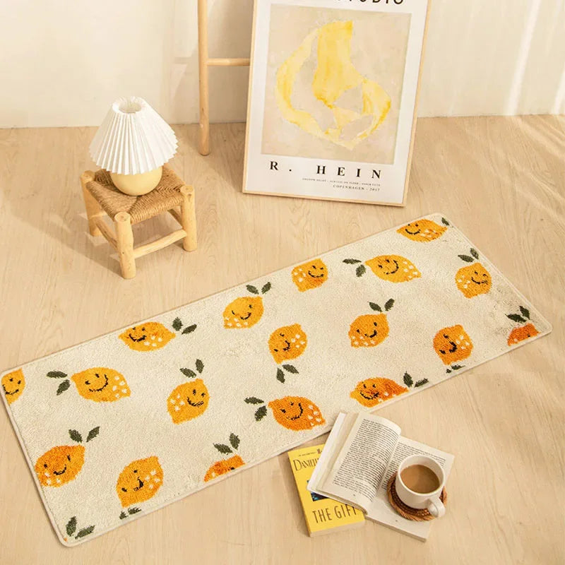 VIKAMA Cartoon Cat Carpet For Cooling And Keeping Warm, Long Bedside Blanket For Bedrooms, Corridor Floor Mat, Home Decoration
