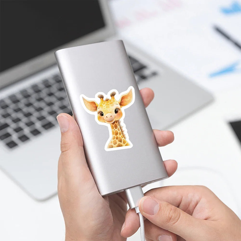 10/30/50pcs Kawaii Cartoon Animal Graffiti Stickers Cute Decals Kids Toys Phone Case Laptop Phone Suitcase Stationery Sticker