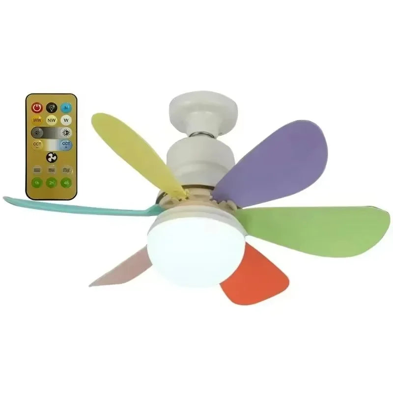 LED Fan Light with Remote Control 42/52CM 3 Speed Adjustable Decoration Living Room Bedroom Study Dining Room Indoor Light