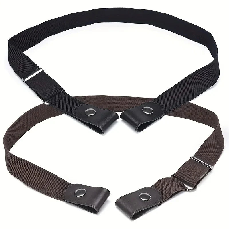 1pc No Buckle Elastic Waist Belt, Stretch Adjustable Belt for Jeans Dresses, Invisible Comfort Belt for Women Men, Belts
