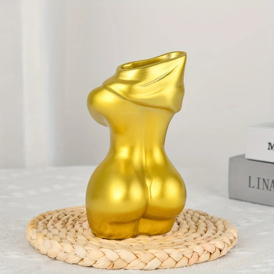 Body vase feminine form female body flower vase cute bud vase body vase modern chic decorative flowers, bohemian home, feminist