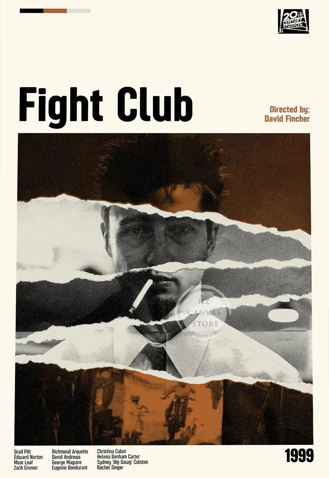 TV Series Movie Posters Set Breaking Bad Cars Fight Club Midcentury Modern Minimalist Retro Vintage Canvas Print Living Room Art