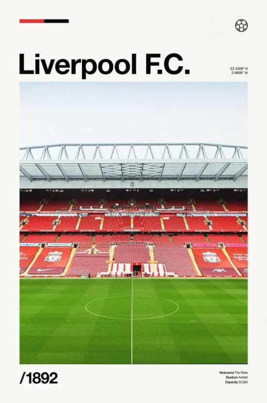 Famous Stadium Football Poster Football Fans Wall Art Decor Canvas Painting Stadium Minimalist Prints Aesthetic Wall Decoration