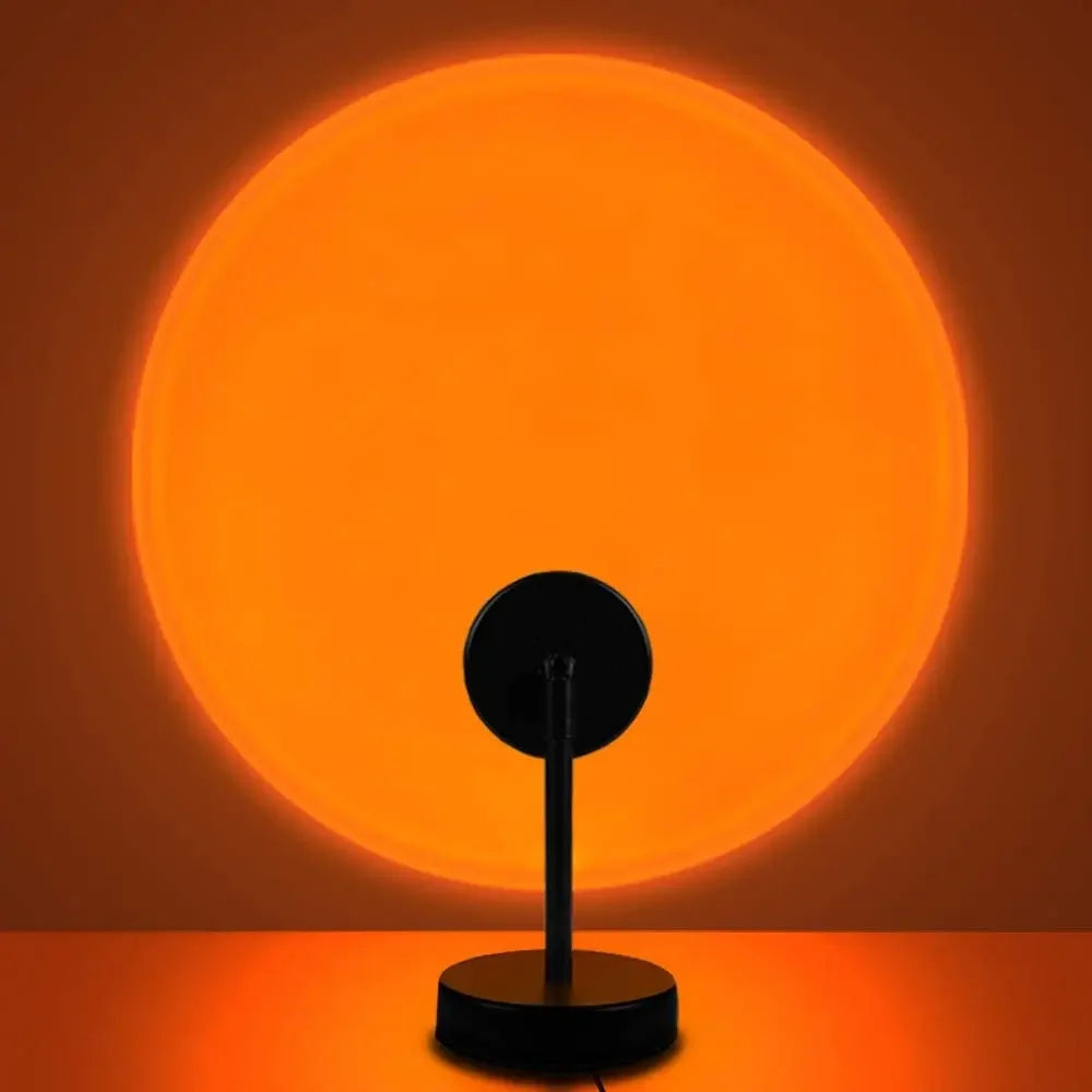 Projector Led Night Light USB Rainbow Sunset Red Sun Projection Desk Lamp for Bedroom Bar Coffee Store Wall Decoration Lighting