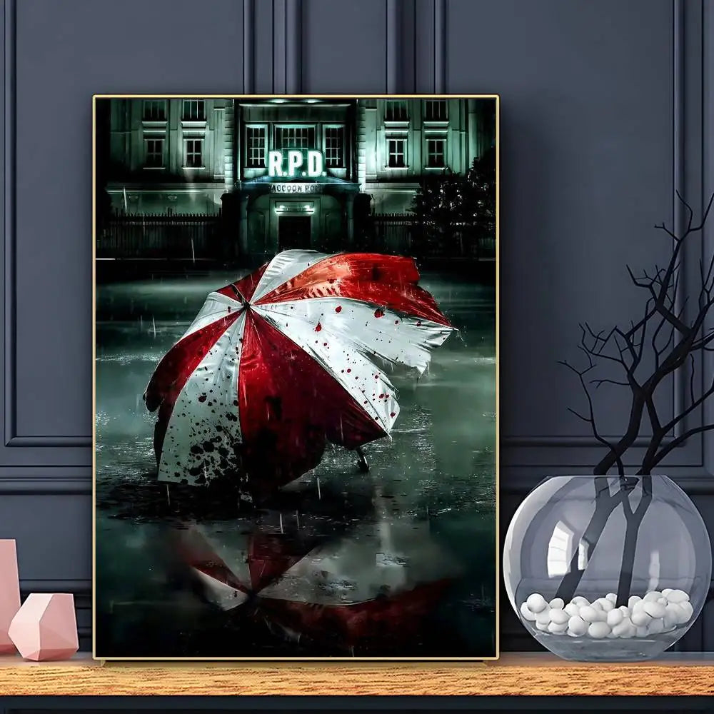 R-RESIDENT Game E-EVILs Poster HD Art Sticky Wall Waterproof Home Living Room Bar Decoration