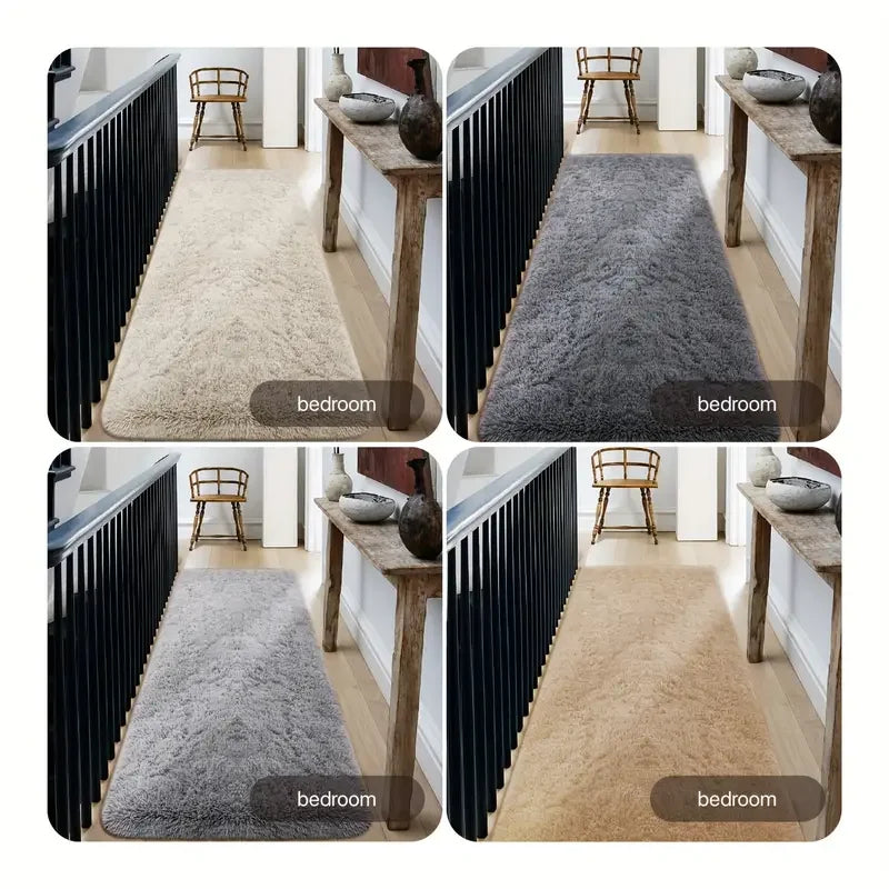 VIKAMA Comfortable Plush Carpet, Super Soft And Fluffy Bedroom Bedside Rug, Corridor And Hallway Floor Mat, Home Decoration