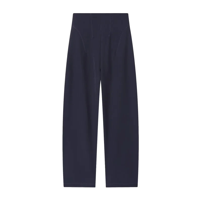 ETJ 2025 women's new fashion design three-dimensional cut high collar slim suit jacket & matching casual trousers