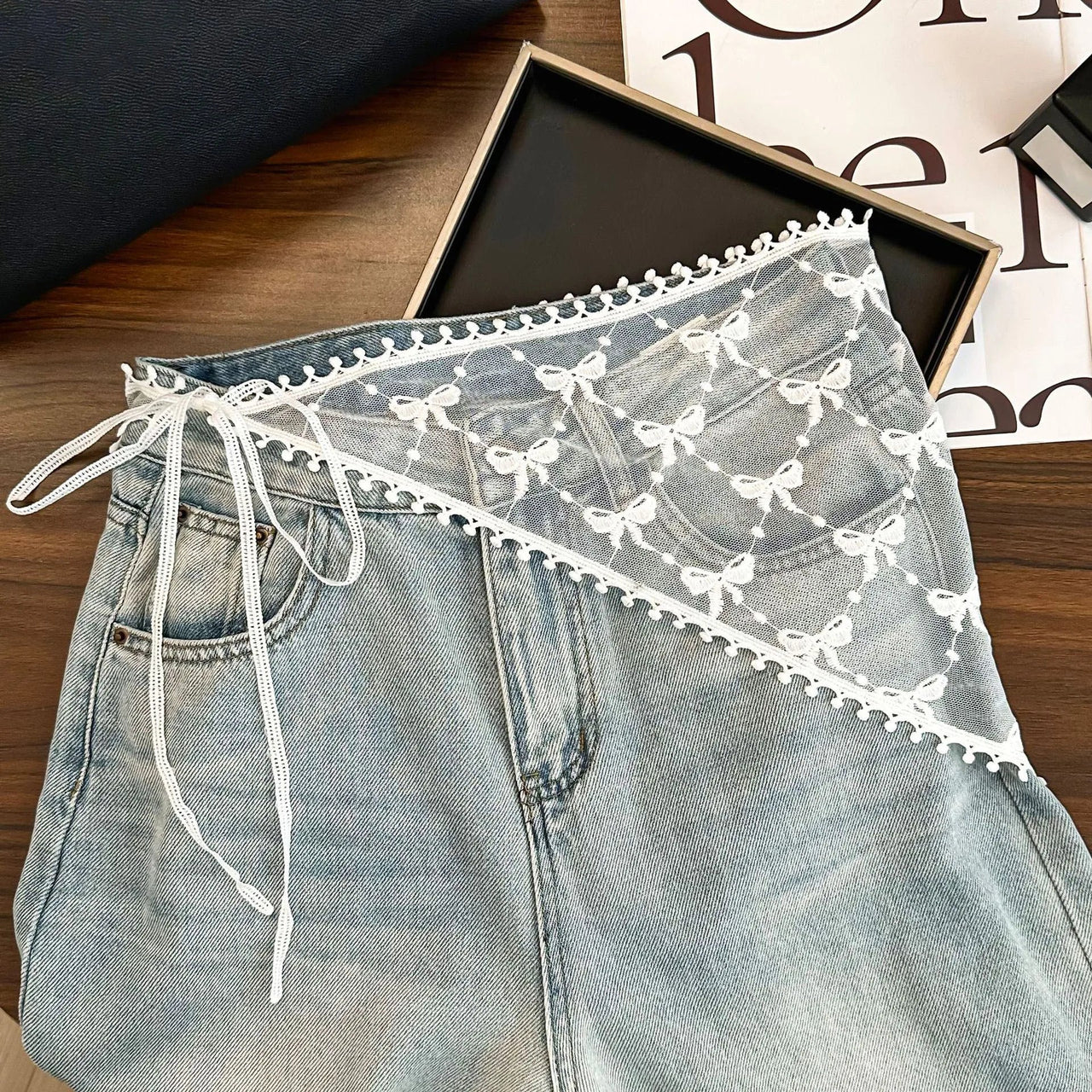 2025 HOT SALE! Y2K Women Lace Tulle Bandage Skirt Stacked Lace Half Skirt Layering Small Butt Curtain Flower Triangle Hair Scarf