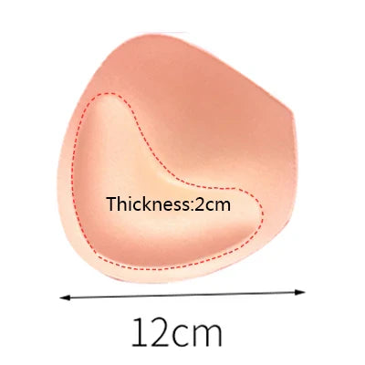 1pair Sponge Inserts In Bra Padded for Swimsuit Breast Push Up Fill Brassiere Breast Patch Pads Women Intimates Accessories