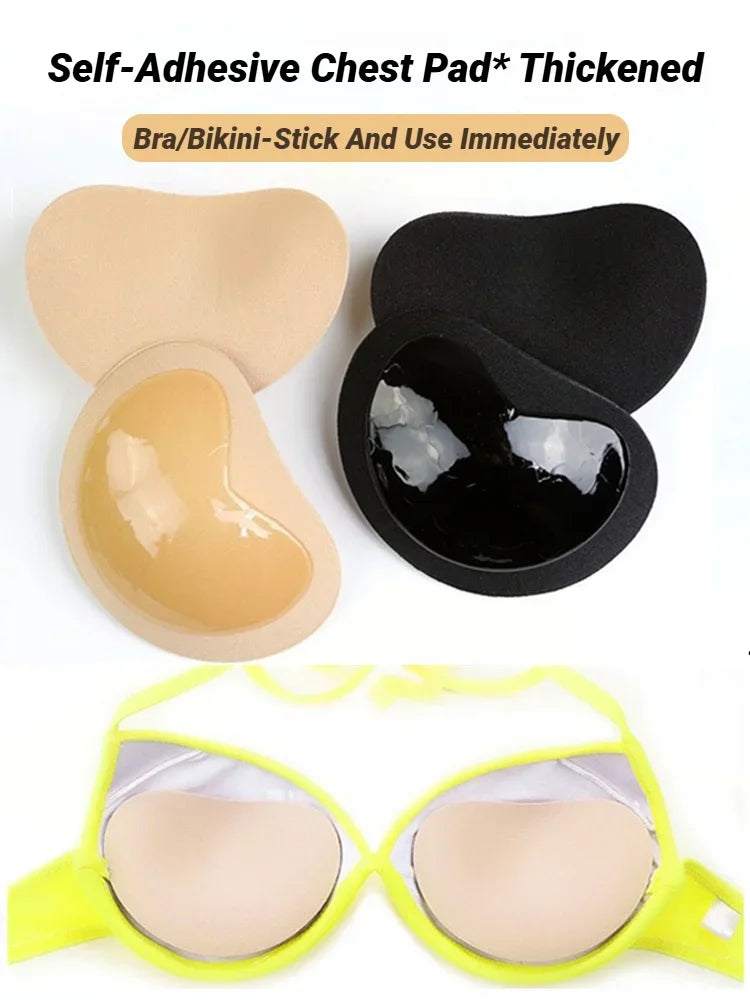 Women Thicker Breathable Sponge Bra Pad Push Up Padded Bikinis Swimsuit Swimwear Bikini Chest Set Bikini
