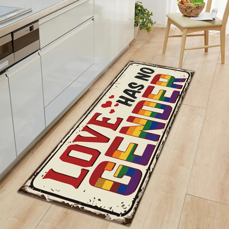 VIKAMA 1/2PCS Modern Simple Kitchen Mat Set Long Strip Absorbent Oil Absorbent Foot Mat Household Bathroom Door Mat