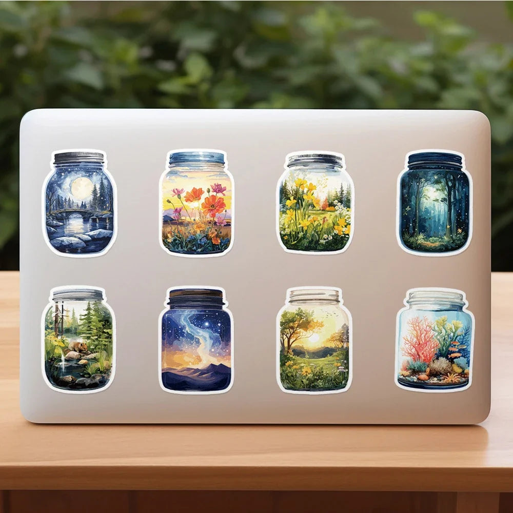 10/30/50/100pcs Cute INS Style Bottle World Cartoon Stickers Decals Laptop Scrapbook Phone Planner Aesthetic Sticker Kids Toys