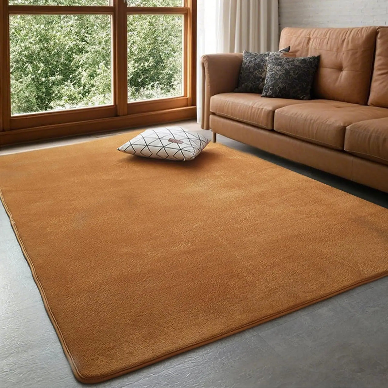 VIKAMA Coral rugs, non-slip low ammunition bedroom living room floor heating in children's room dorm, home decor, electric hot carpet