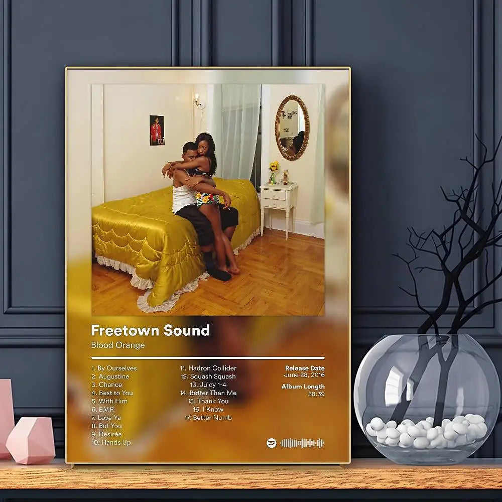 Singer Blood Orange Poster HD Art Sticky Wall Waterproof Home Living Room Bar Decoration