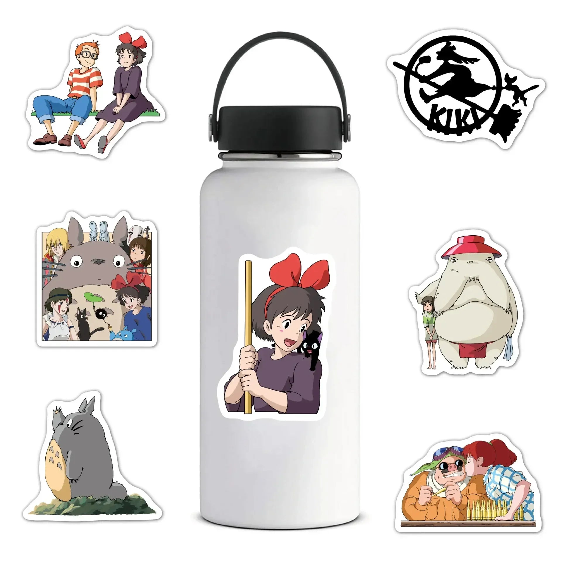 100Pcs Hayao Miyazaki Anime Stickers for Laptop Skateboard Luggage Phone Car Decals Graffiti Waterproof Sticker Kid Toy