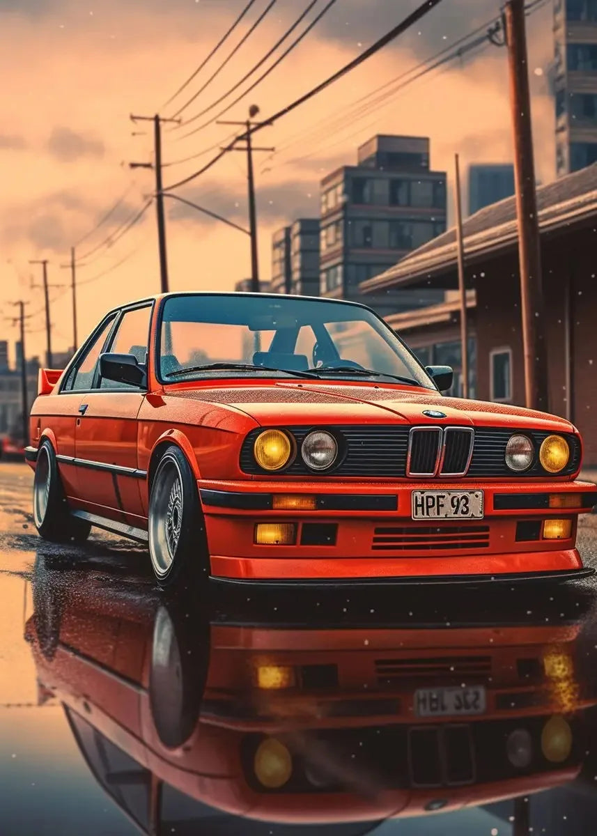 Modern Painting Cars E30 M3 Poster and Prints Canvas Wall Art Pictures for Home Decoration Living Room