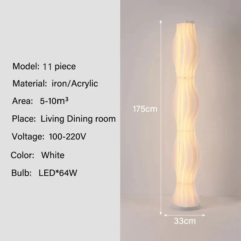 Modern Nordic Grass Skirts LED Floor Lamps Living Room Bedroom Lighting Decor Lustre Floor Lights Indoor Bedside Lights Fixture