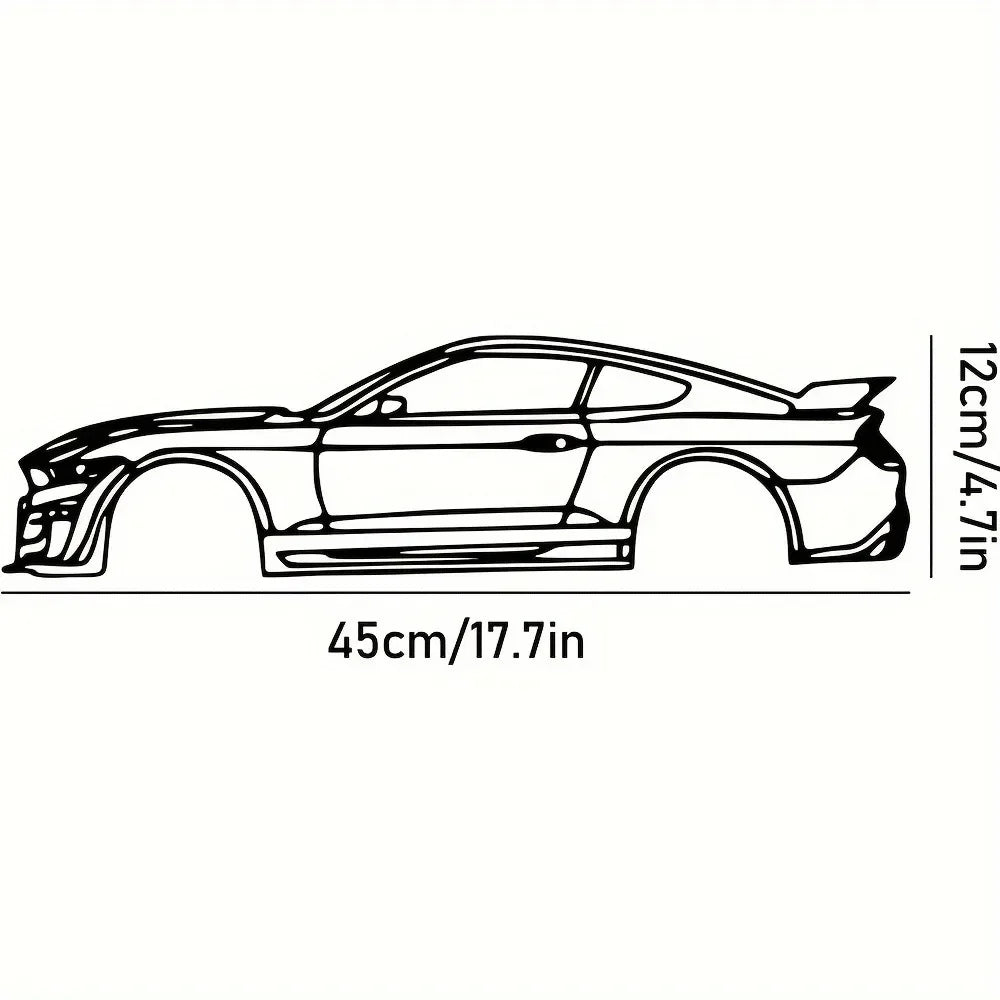 Decorative Hot Border Metal Line Art Designed Specifically for Passionate Automotive Aficionados Looking To Create Wall Displays