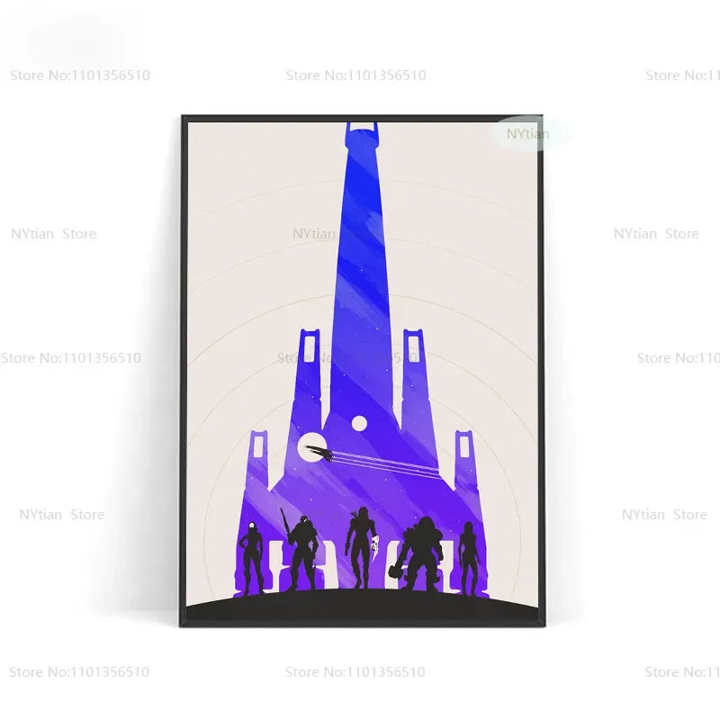 NT1464 Mass Effect Poster Minimalist Classic Game Gift Posters And Prints Wall Art Picture Canvas Painting For Home Room Decor