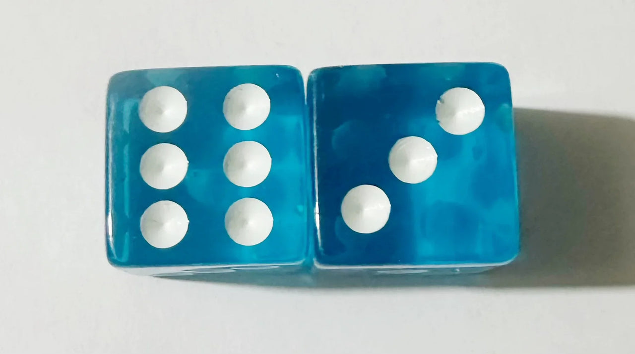 10pcs/set Transparent Dice Right Angle Dice Board Game Accessories 16mm