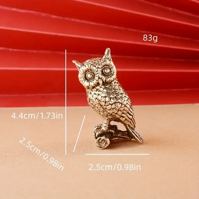 Copper Craft Brass Solid Owl Statue, Creative Animal Desk Ornaments, Desktop  Home Decoration, Collectible, Cute Statue Ornament