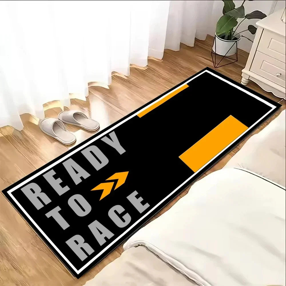VIKAMA Motorcycle Parking Mat, Soft And Anti-Slip, Bedroom Bedside Blanket, Display Area, Decorative Carpet, Home Decoration