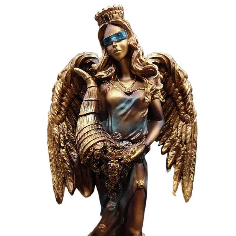 New Greek Goddess of Wealth Resin Craft Statue Gift Cashier Office Desktop Decoration Ornament Home Decoration Accessories