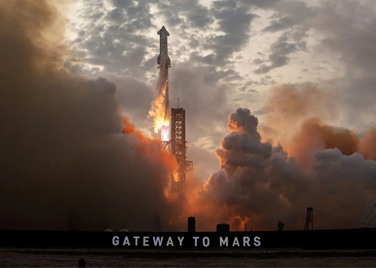 Real Photos of Spacex Starship Prints Canvas Poster Aviation Technology Wall Art Decor Rocket Art Photos Wall Art Decoration