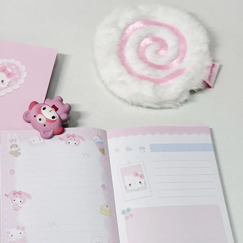 Cute Pink Fish Board Plush Coaster for Girl's Heart Shooting Prop Thick Insulated Coaster Home Decoration Gifts