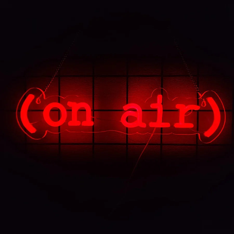 On Air Series Neon Signs, Used For Decor Of Recording Studio, Broadcasting Studio And Music Studio, And As Gifts For Gamers.