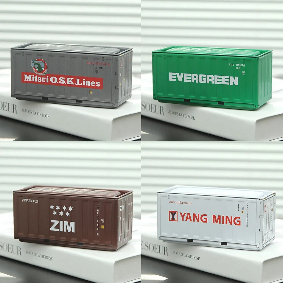 4pcs/set Mini Storage Box  Retro Industrial Style Iron Creative Decoration Collect Item Desktop Mini Container Model Gifts