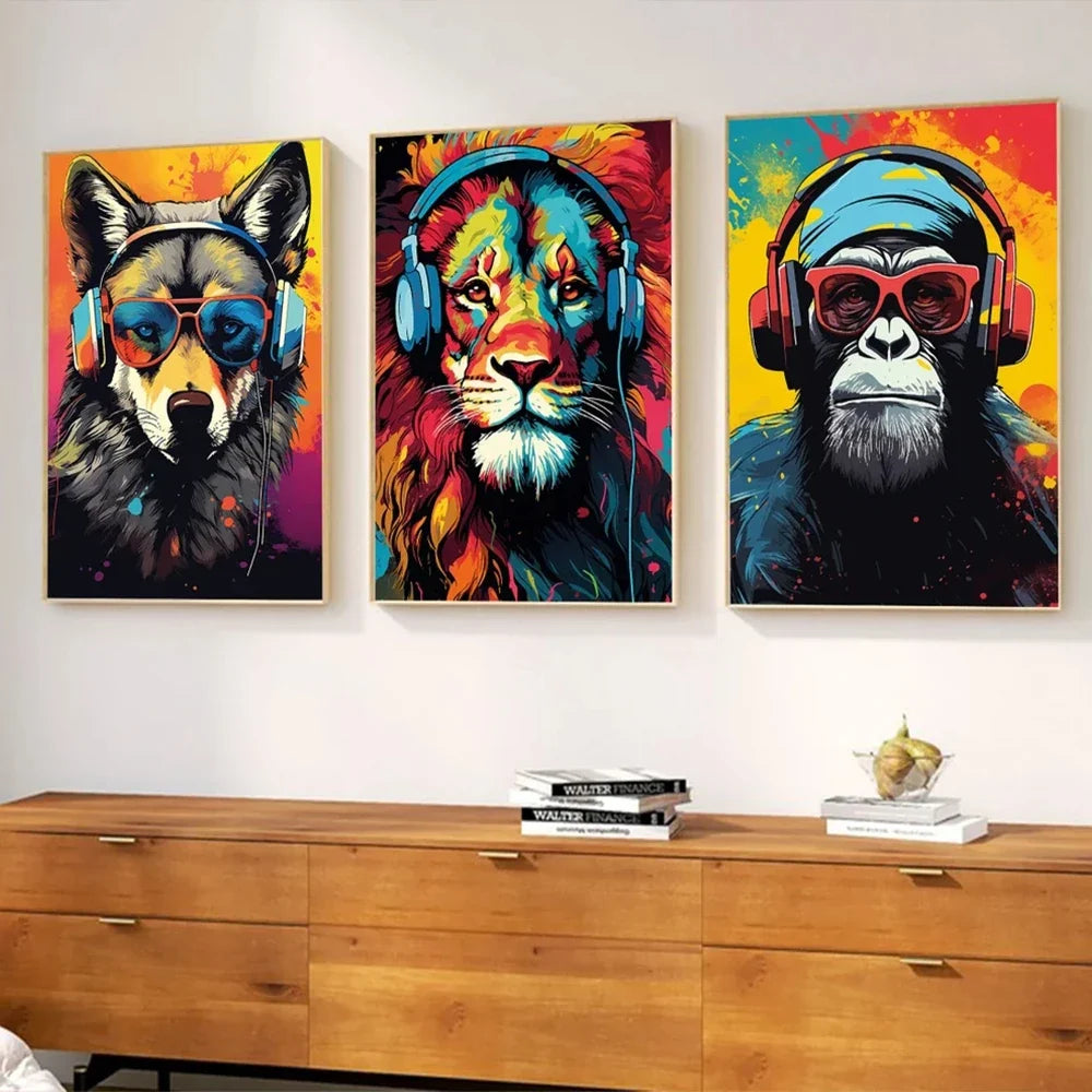 Modern Set Of 3 Gaming Graffiti Wall Art Canvas Son Brother Gift Painting Gamer Posters For Living Room Boys Bedroom Home Decor