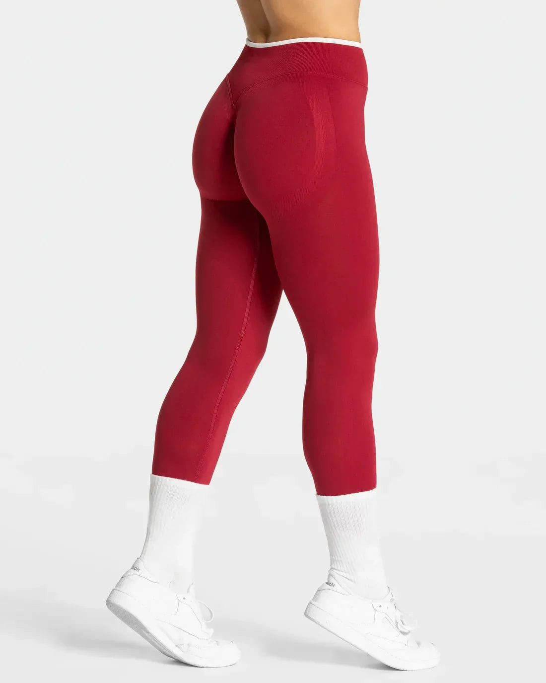 New Women's Color Blocking Yoga Leggings Seamless Knited Tights High Waist Hip Liftting Gym Workout Solid Color Sports Pants