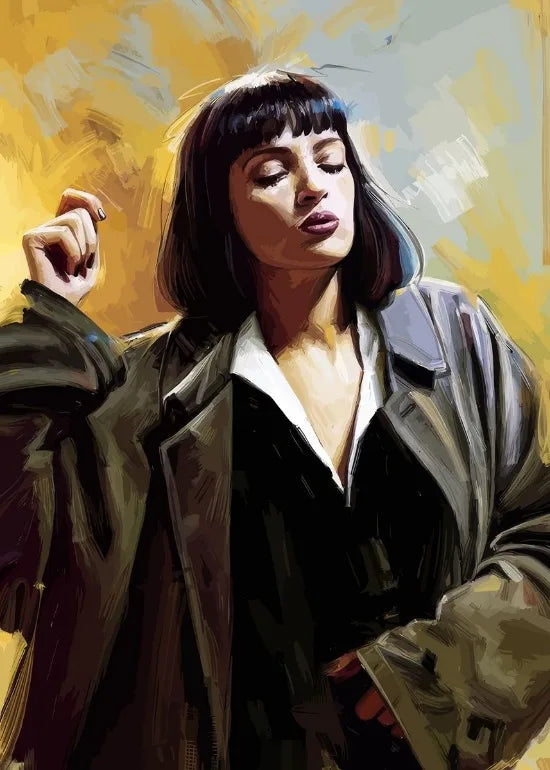 New Pulp Fiction Poster Classic Humor Movie Wall Decor Pulp Fiction Film Fans Wall Art Decor Bar Home Canvas Poster Prints Decor